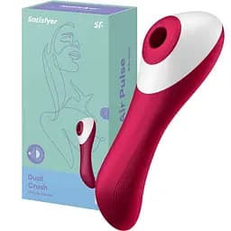 Вібратор з вакуумною стимуляцією Satisfyer Dual Crush Wine Red SO6088 (95344)