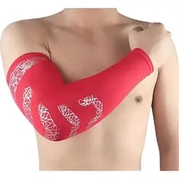 Компрессионный рукав эластичный бандаж для волейбола, танцев, гимнастики, йоги LVR 001 XL 42x29x19 см Red (16026)