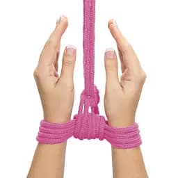 Мотузка - Fetish Bondage Rope Pink, 10 м - мініатюра 4