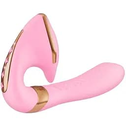 Вагінально-кліторальний вібратор Shunga Soyo Light Pink - мініатюра 2