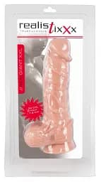 Фалоімітатор Realistixxx Real Giant XXL 32 см тілесний - мініатюра 5