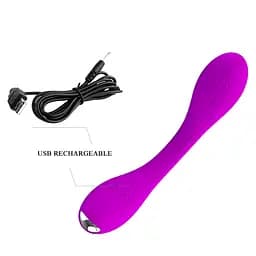 Вібратор Pretty Love Yedda Stimulator Purple - мініатюра 4