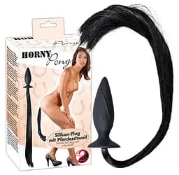 Анальна пробка - Horny Pony Whip Plug - мініатюра 4