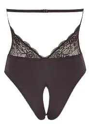 Боді Cottelli Collection Lingerie Crotchless S чорний - мініатюра 4