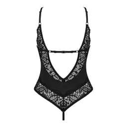 Боді Obsessive Bellastia otwarte XS/S чорний - мініатюра 5