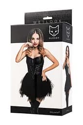 Сукня Glossy Elisia wetlook M (чорний) - мініатюра 8