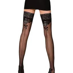 Чулки Passion ST103 3/4 nero