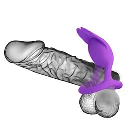 Віброкільце Pretty Love Silas Vibrant Penis Ring 9.5 см фіолетовий - мініатюра 3