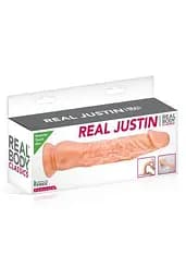 Фалоімітатор Real Body - Real Justin Flesh, TPE, діаметр 4,2 см - мініатюра 3