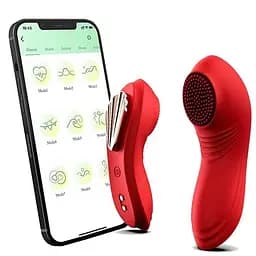 Смарт-вібратор Love Spouse Magnetic кліторальний 11 см для жінок USB 10 режимів червоний - мініатюра 4