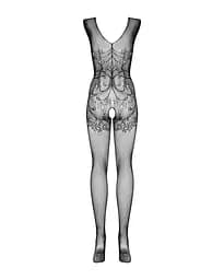 Бодістокінг Obsessive Bodystocking F234 абстрактний малюнок глибоке декольте S/M/L - мініатюра 6