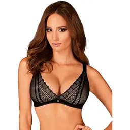 Кружевной бюстгальтер с треугольной чашкой Obsessive Estiqua bra XS/S