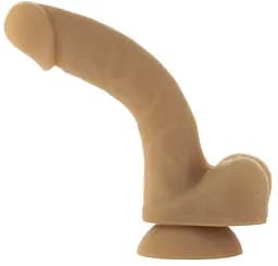 Гнучкий фалоімітатор Addiction - ANDREW 8″ Silicone Dong - Caramel, віброкуля в подарунок - мініатюра 4