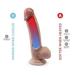 Фалоімітатор SilexD Model 1 Supreme Real Skin 7" 17.8 см тілесний - мініатюра 5