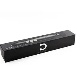 Вібромасажер Doxy Die Cast 3R Matte Black металевий корпус перезаряджається - мініатюра 4