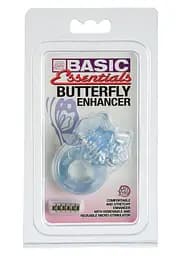 Ерекційне кільце з вібрацією CalExotics Butterfly Enhancer 6 см блакитний - мініатюра 3