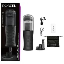 Автоматический мастурбатор Dorcel Thrust Blow, голосовое сопровождение, присоска