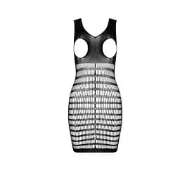 Бодістокінг-сукня з відкритими грудьми Passion BS092 black One size - мініатюра 3
