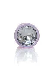 Анальна пробка - Jewellery Pearl Pink Plug Clear M - мініатюра 4