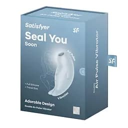 Вакуумний кліторальний стимулятор з вібрацією Satisfyer Seal You Soon блакитний - мініатюра 7