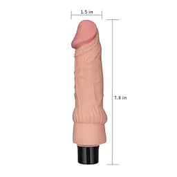 Реалістичний вібратор Real Softee 7,8" тілесний - мініатюра 4