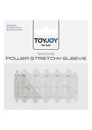 Насадка на пеніс Toy Joy Power Stretchy Sleeve 6.5 см прозорий - мініатюра 3