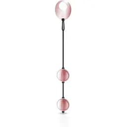 Металеві вагінальні кульки Rosy Gold Nouveau Kegel Balls для просунутого тренування м'язів тазового дна 376 г 2.8 см  - мініатюра 4