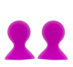 Помпы для сосков DreamToys Lit-Up Silicone Nipple Suckers Pleasure Pumps 7 см розовый