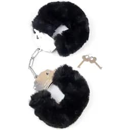 Наручники Fetish B - Series Furry Cuffs (черный)