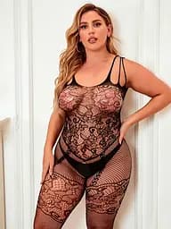 Бодістокінг з відкритим доступом L-XXL Чорний