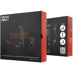 Масажер простати та анальний вібратор Nexus Revo Twist 2в1 вібрації та обертання головки - мініатюра 5