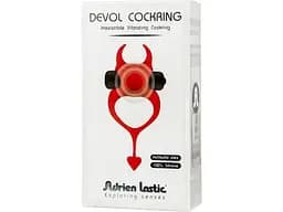 Ерекційне кільце з вібрацією Adrien Lastic Devol 10.8 см червоний - мініатюра 2