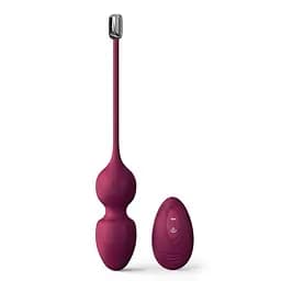 Вагінальні кульки Dorcel Love Balls, 22 см, сливовий - мініатюра 4