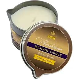 Масажна свічка - Vibratissimo Caramel Cream, 50 мл - мініатюра 1