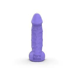 Свічка у вигляді члена Pure Bliss Big Violet 18 см - мініатюра 2