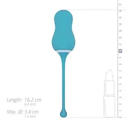 Віброяйце Cala Azul Elena Vibrating Egg 16.2 см блакитний - мініатюра 13