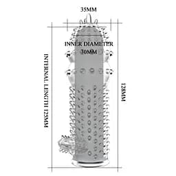 Насадка на член Penis Sleeve Clear 1 PRETTY LOVE BI-010045C 100578 - мініатюра 3