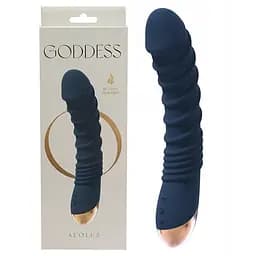 Вібратор Dreamtoys Goddess Collection Aeolus 21 см синій - мініатюра 4