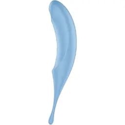 Вібратор для клітора із вакуумною стимуляцією Satisfyer Twirling Pro Red Blue