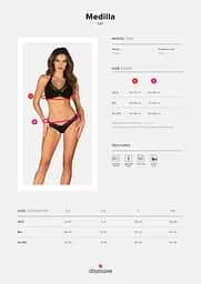 Комплект Obsessive Medilla 2-pcs Set XS/S - мініатюра 5