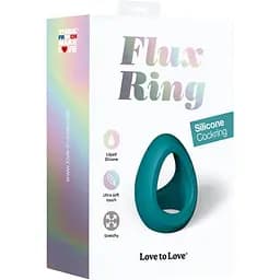 Эрекционное кольцо Love To Love Flux Ring Black Teal Me 3 см бирюзовый