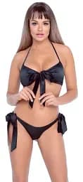 Комплект Cottelli Lingerie Bra and Briefs S/M чорний - мініатюра 2
