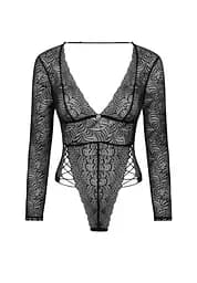 Боді Obsessive Merlys, XS/S (чорний) - мініатюра 5
