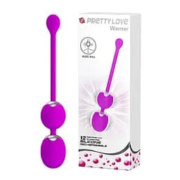 Вагінальні кульки Pretty Love Werner Kegel Ball, 20.5 см, фіолетовий - мініатюра 2