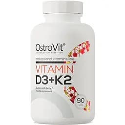 Витамины и минералы OstroVit Vitamin D3+K2 90 таблеток