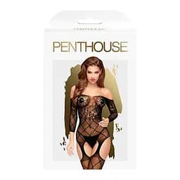 Бодістокінг із флористично-геометричним орнаментом Penthouse - Top-Notch Black S/L Penthouse IG5201; SO4384 94409 - мініатюра 3