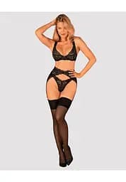 Комплект білизни Obsessive Donna Dream XL/2XL чорний - мініатюра 3