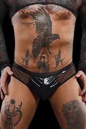 Чоловічі труси-бразиліани Regnes Fetish Planet S (чорний)