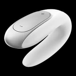 Вібратор Satisfyer Double Fun Partner 9.3 см білий - мініатюра 5
