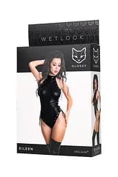 Боді Glossy Wetlook Eileen S чорний - мініатюра 6